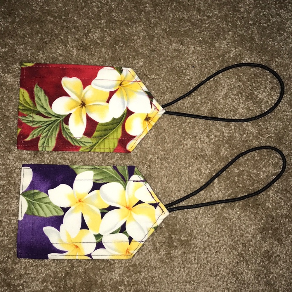 Beautiful Plumeria Flower Hawaiian Luggage Tags